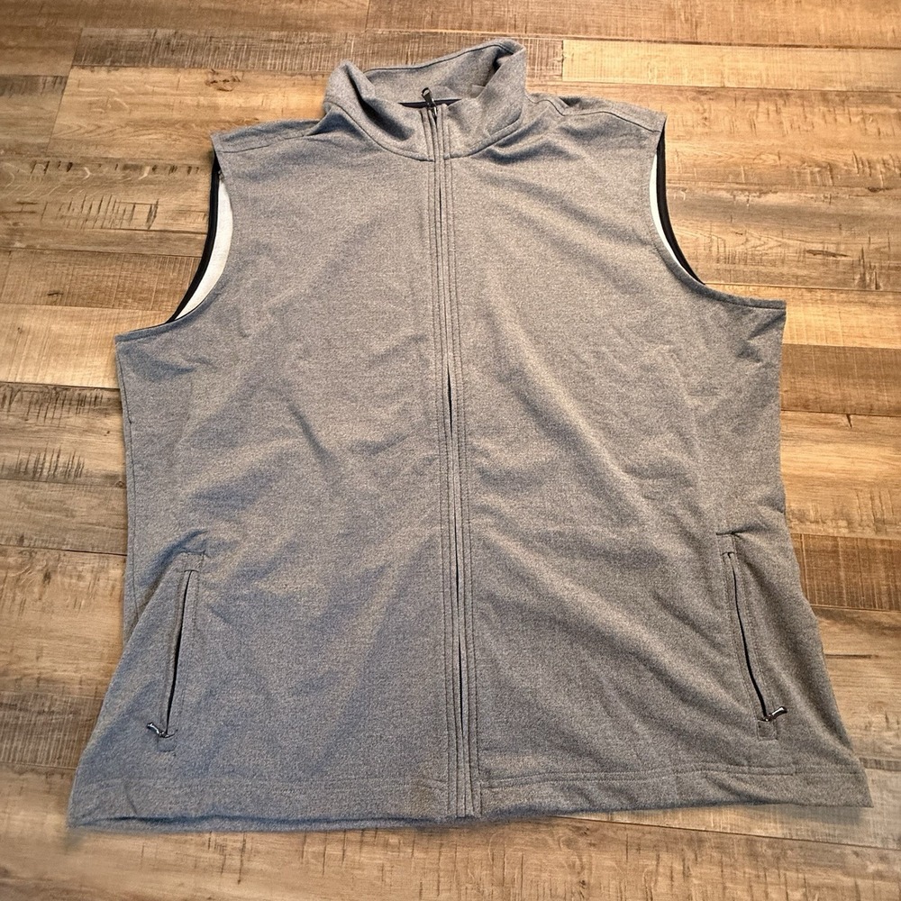 Daniel Cremieux‎ Performance Vest Mens X-Large Gray Full Zip Stretch Golf
